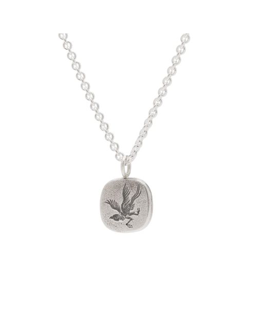 Frederick Grove Metallic Blackbird Pendant Necklace