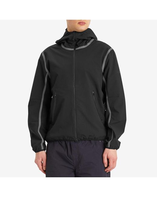 Purple Mountain Observatory Black Softshell Balaclava Jacket for men