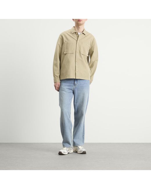Folk Natural Patch Overshirt for men