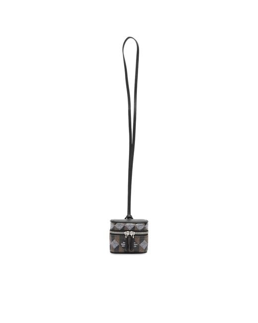 AU DEPART Black Mini Pouch Charm