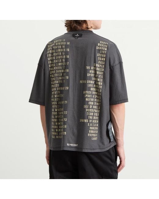 Represent Gray Living Legacy Tour T-Shirt for men