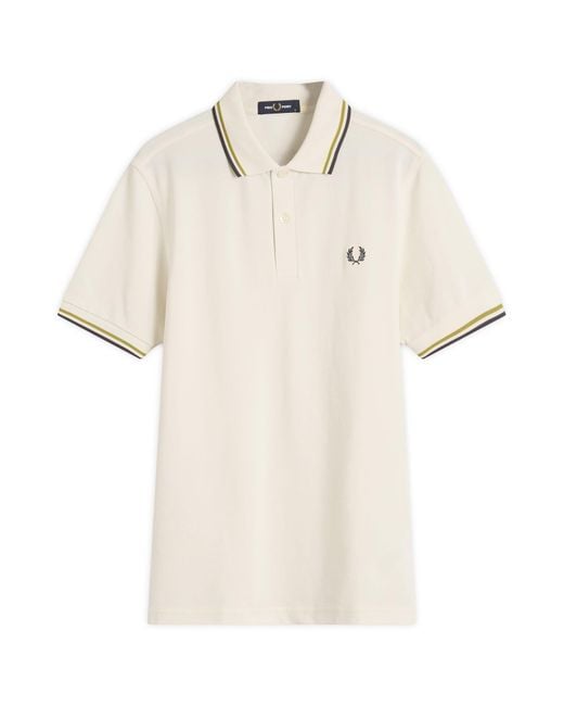 Fred Perry Natural Twin Tipped Polo Shirt for men