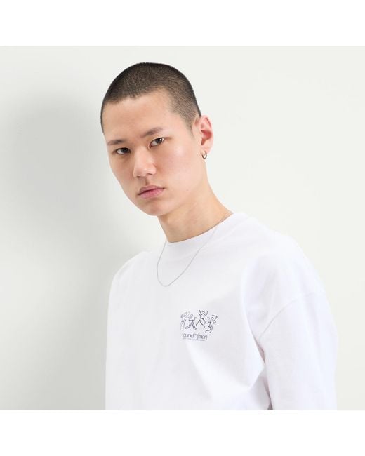 BOUND White Dancing T-Shirt for men