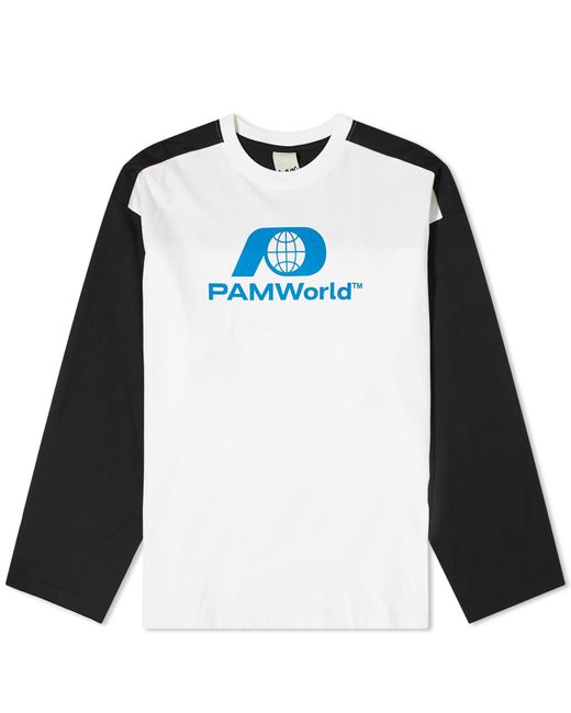 Pam Black Bi Colour Oversized Long Sleeve T-Shirt for men