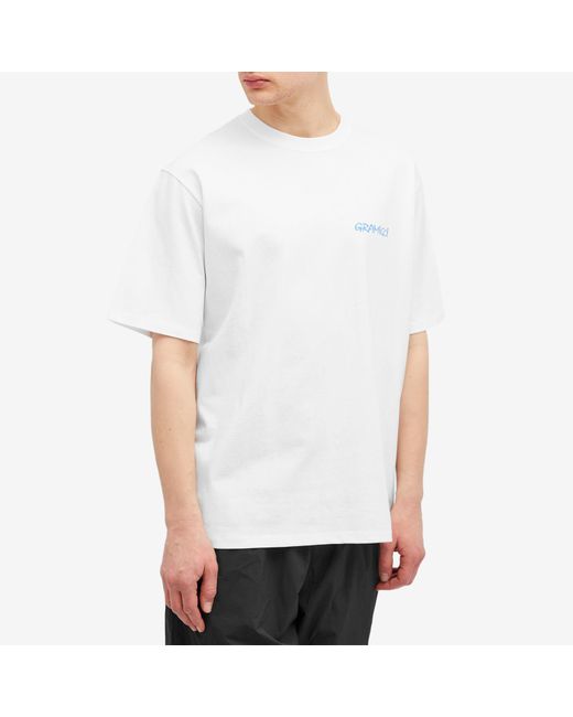 Gramicci White Carabiner T-Shirt for men