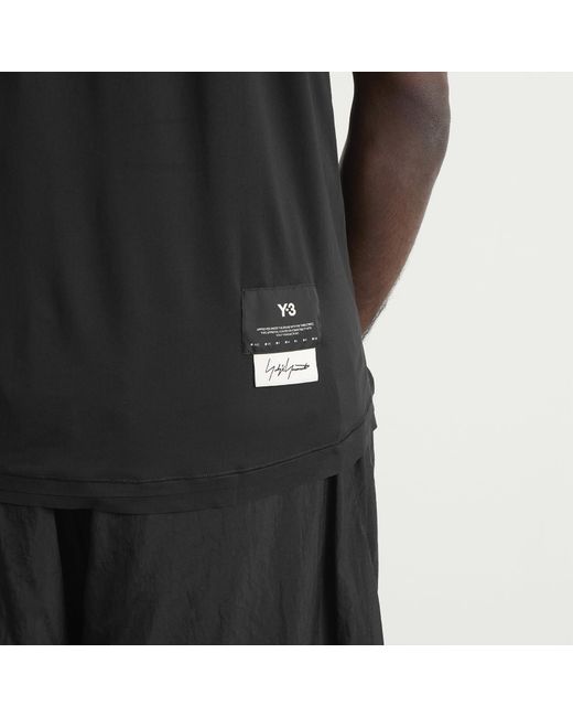 Y-3 Black Running T-Shirt for men
