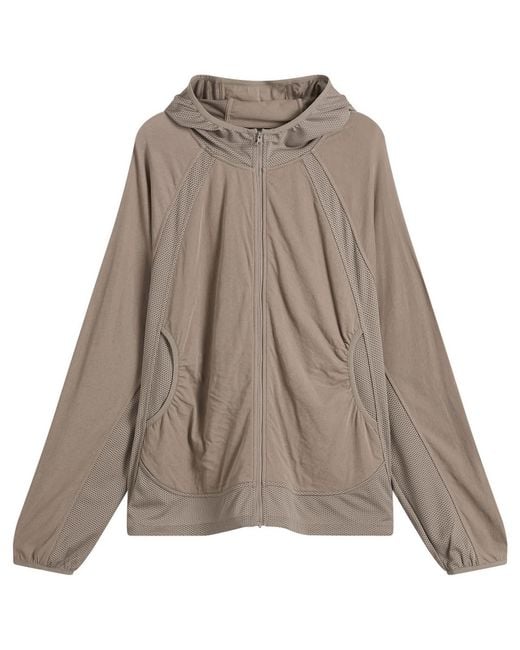 Hiking Patrol Brown Orbit Jersey Hooded Jacket for men