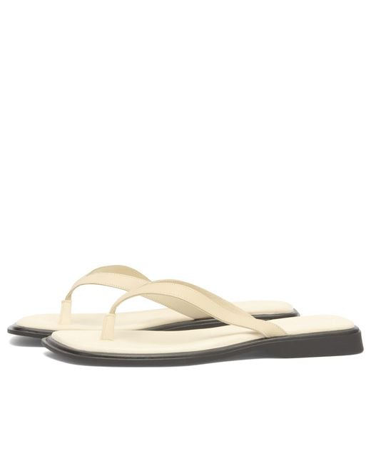 Vagabond Natural Izzy Leather Flip Flops