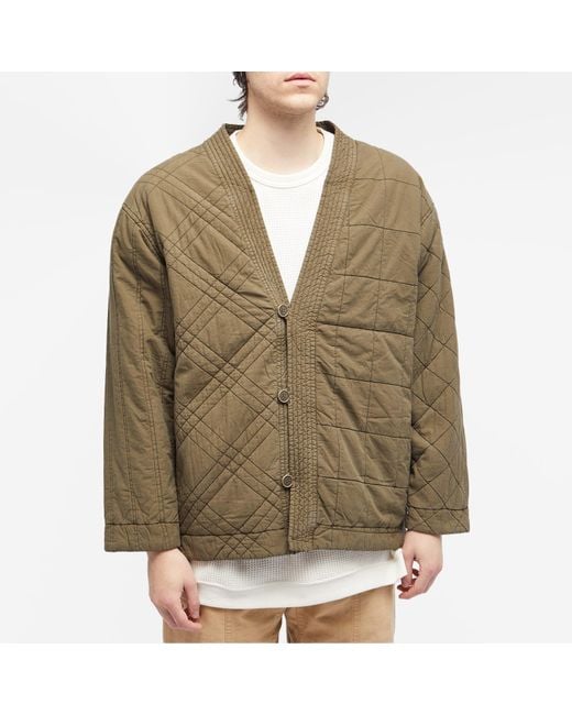 Snow Peak Green Uccp Quilting Jacket for men