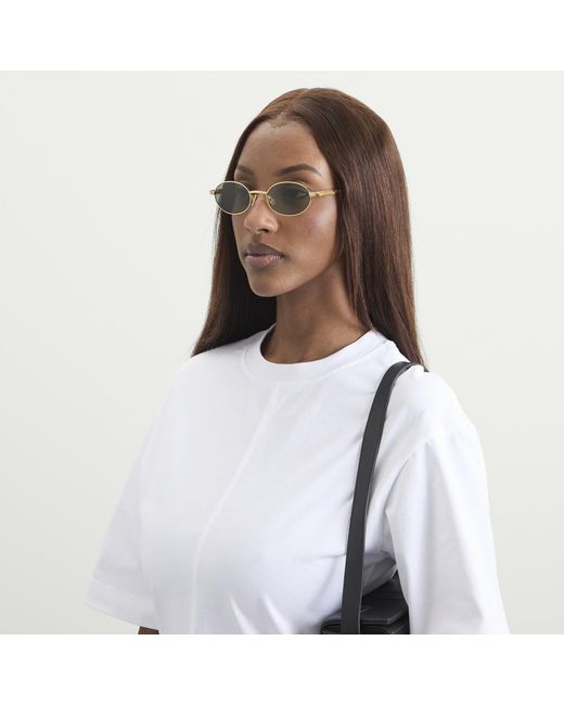 Bottega Veneta Metallic Bottega Veneta Bv1470S Sunglasses