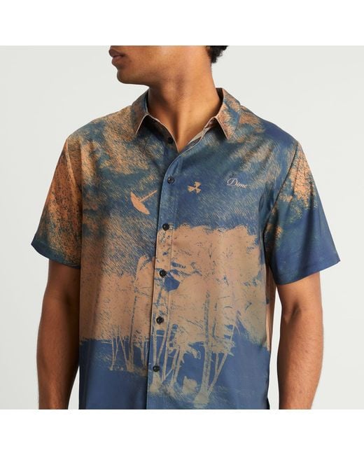 Dime Blue Day Off Short Sleeve Shirt for men