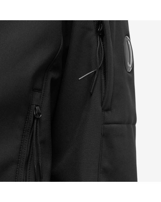 C P Company Black Shell-R Detachable Hooded Jacket for men