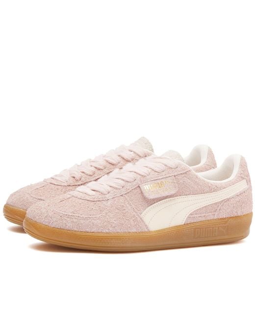 PUMA Pink Palermo Hairy Sneakers