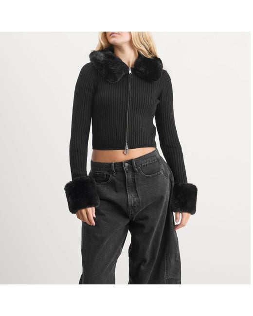 House Of Sunny Black Peggy Cardigan