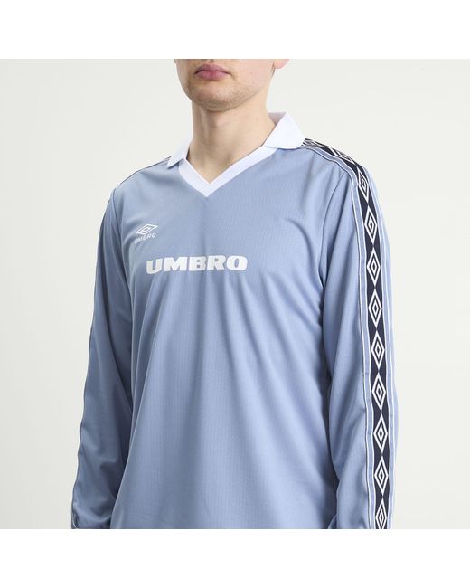 Umbro Blue Taped Long Sleeve Jersey for men
