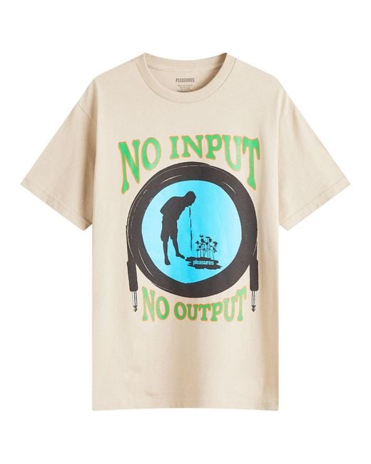 Pleasures Blue Input T-Shirt for men