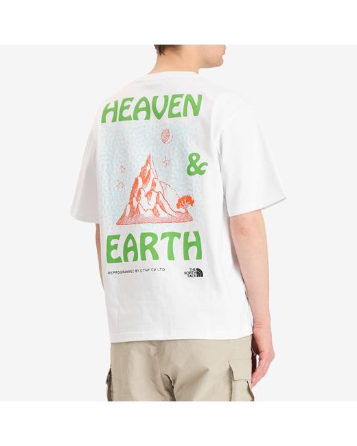 The North Face White Heaven & Earth Graphic T-Shirt for men