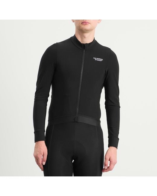 Pas Normal Studios Black Essential Long Sleeve Jersey for men