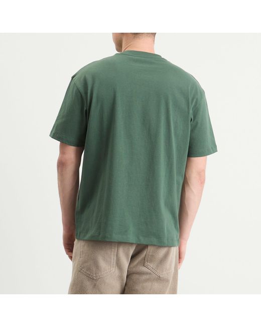 Palmes Green Logo Stitch T-Shirt for men