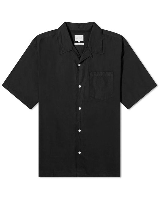 Norse Projects Black Carsten Cotton Tencel Vacation Shirt for men