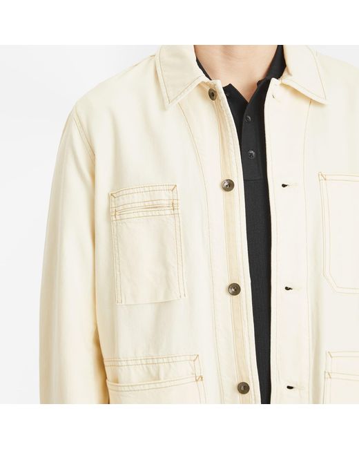 Rag & Bone Natural Graham Denim Chore Jacket for men