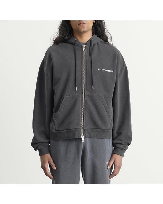 MKI Miyuki-Zoku Black Uniform Zip Hoodie for men
