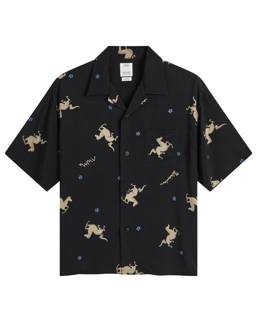 Visvim Black Crosby Short Sleeve Shirt for men