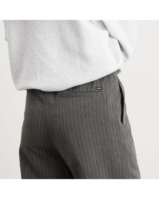 Obey Gray Irina Pleated Trousers