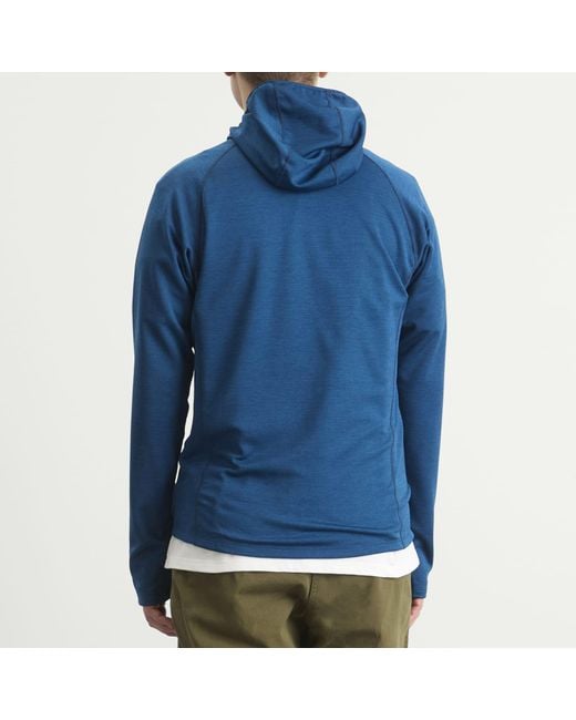 Montbell Blue Climagrid Hooded Jacket for men