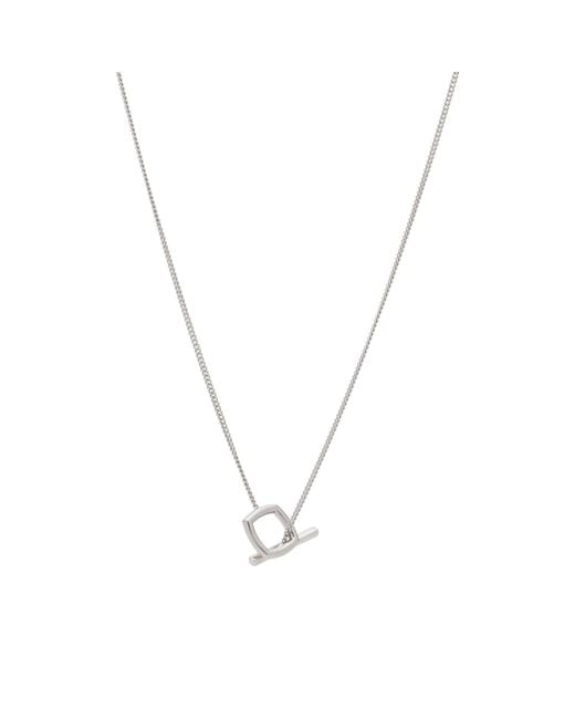 Tom Wood Metallic 20.5" Frame Pendant Necklace