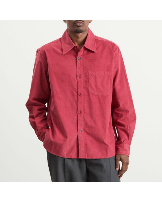 Kardo Pink Luis Cord Shirt for men