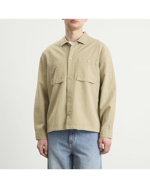 Folk Natural Patch Overshirt for men