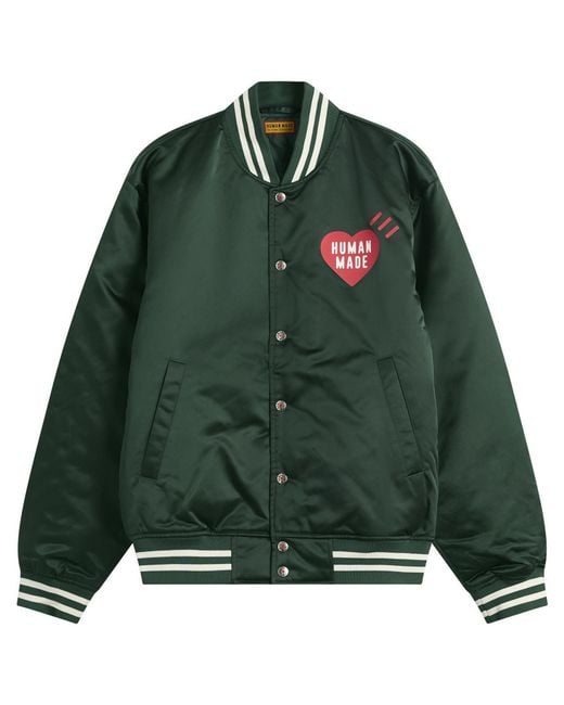 Human Made Green Nylon Stadium Jacket for men