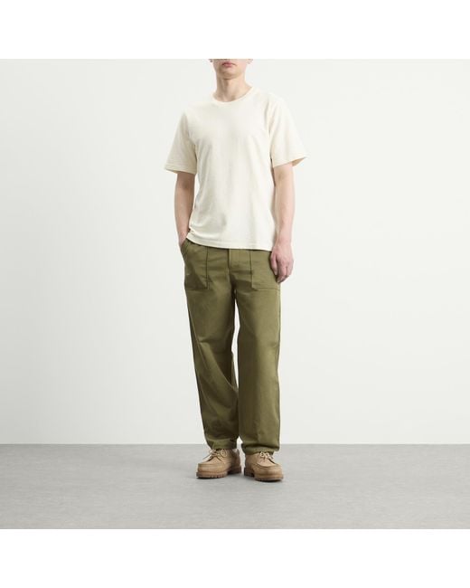 Universal Works Green Twill Fatigue Pant for men