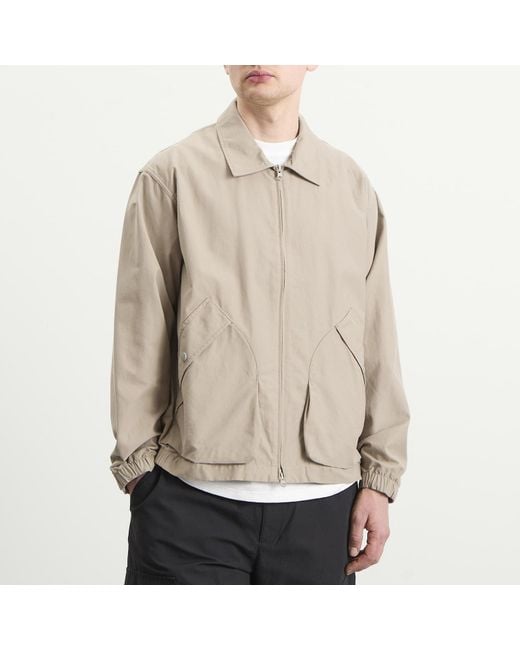 Snow Peak Natural Light Dobby Cloth Harrington Jacket for men