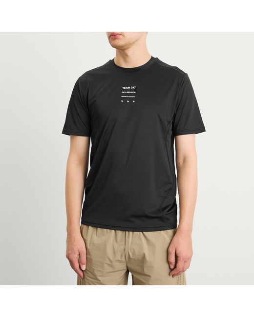 Represent Black 247 Short Sleeve Runner T-Shirt for men
