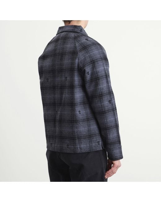 Service Works Blue Thistle Plaid Foh Jacket for men