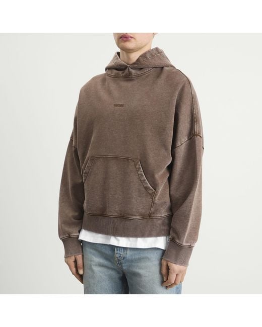 Won Hundred Brown Staff Hoodie for men