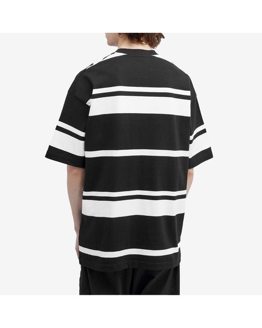 Comme des Garçons Black Horizontal Stripe Pocket T-Shirt for men