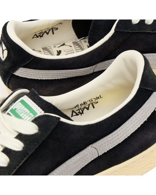 PUMA Black X A$Ap Rocky Suede Sneaker for men
