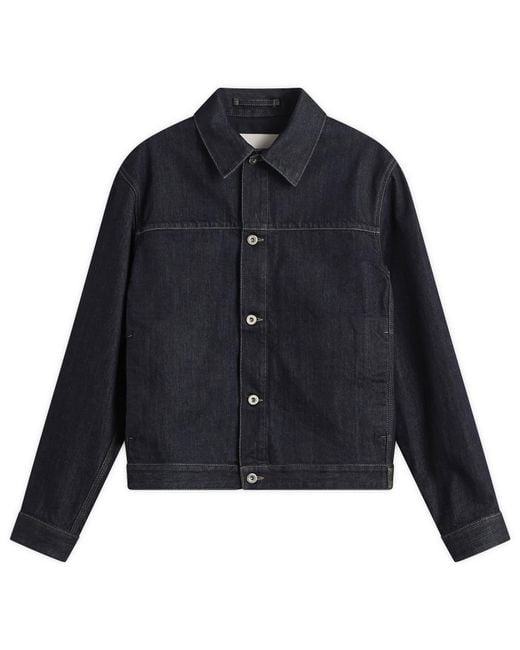 Jil Sander Blue Boxy Denim Jacket for men