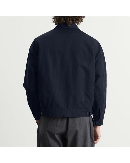 Universal Works Blue Linen Slub Weave S130 Jacket for men