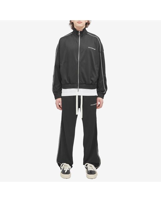 Cole Buxton Black Piped Track Jacket for men