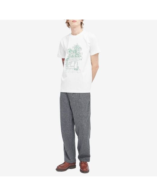 A.P.C. Blue Magasin Store Graphic T-Shirt for men