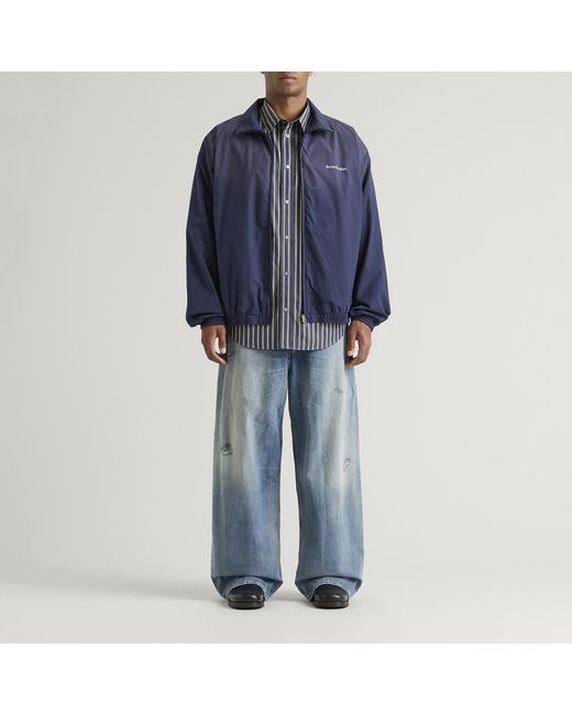 Acne Blue Satero Double Sleeve Shirt for men