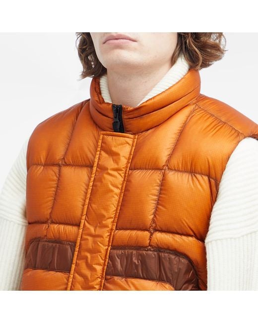 C.P. Company D.D Shell Down Vest in Orange for Men | Lyst