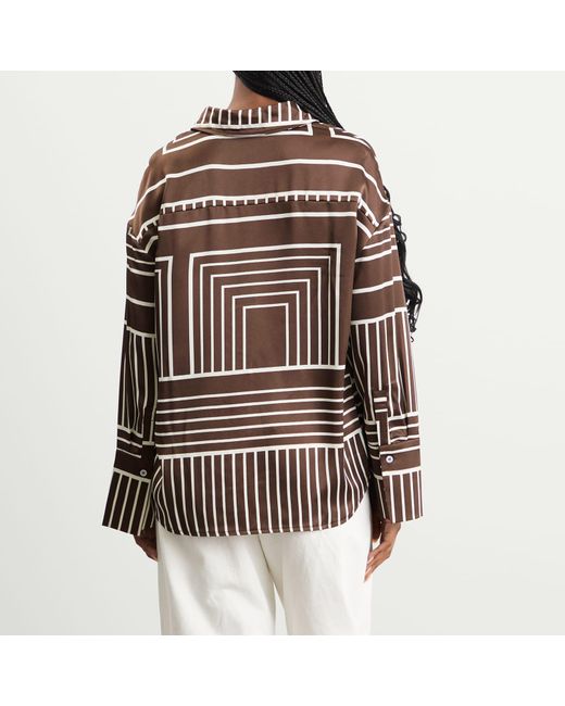 4th & Reckless Brown Amira Print Shirt