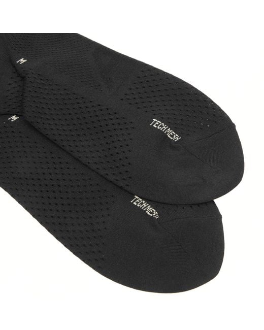 RoToTo Black Allrounder Tech-Mesh Crew Sock