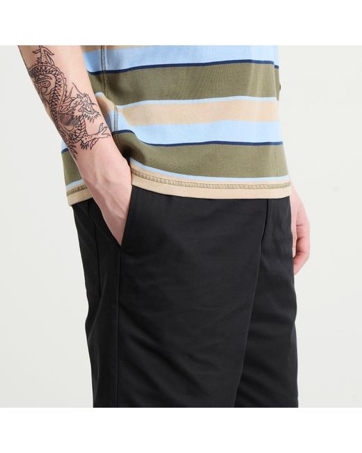AMI Black Elasticated Waist Shorts for men