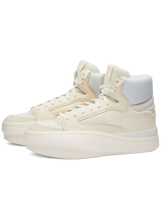 Y-3 White Lux Bball High Sneakers for men